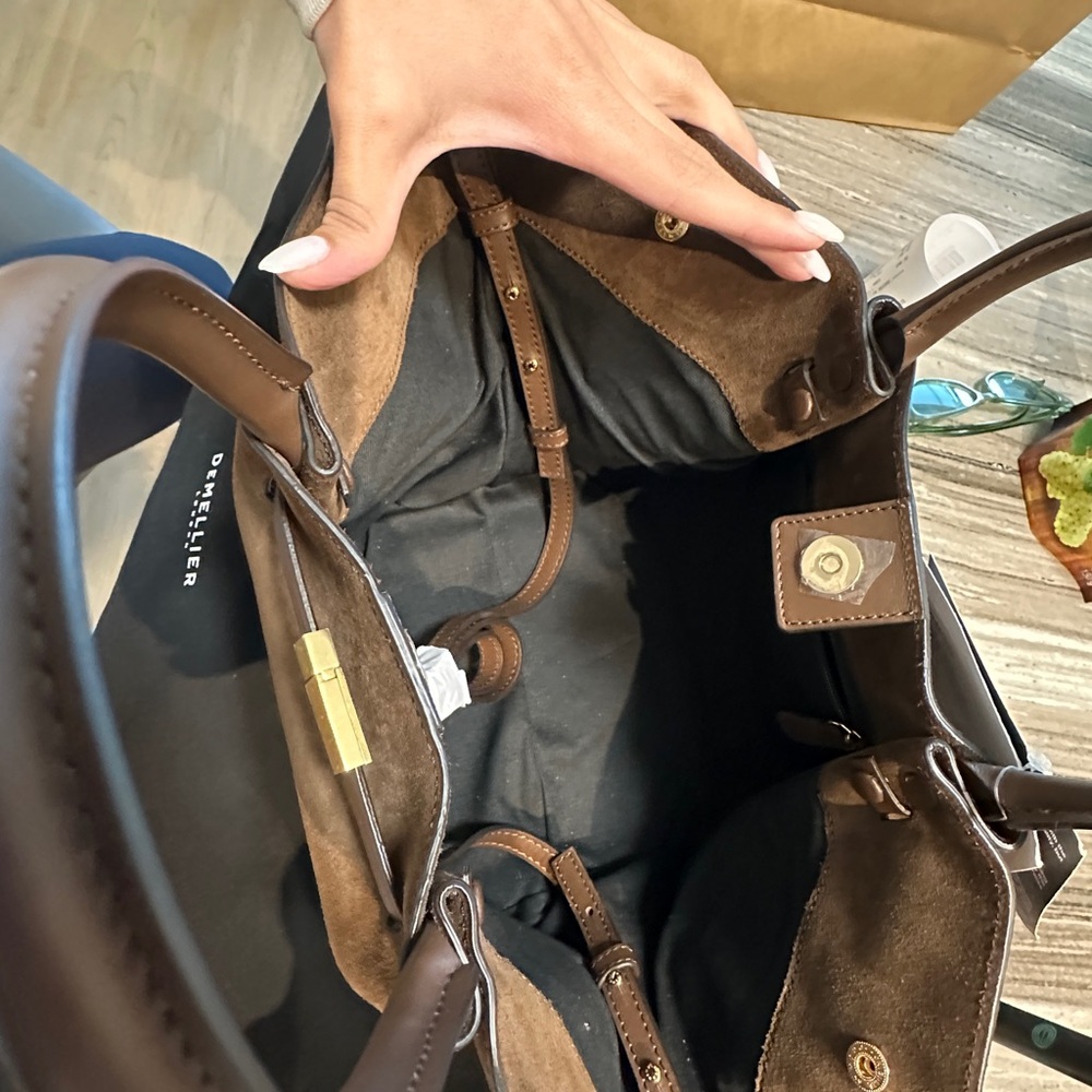 DeMellier The Midi New York in Mocha Suede/ Mocha Smooth - Picture 5 of 11